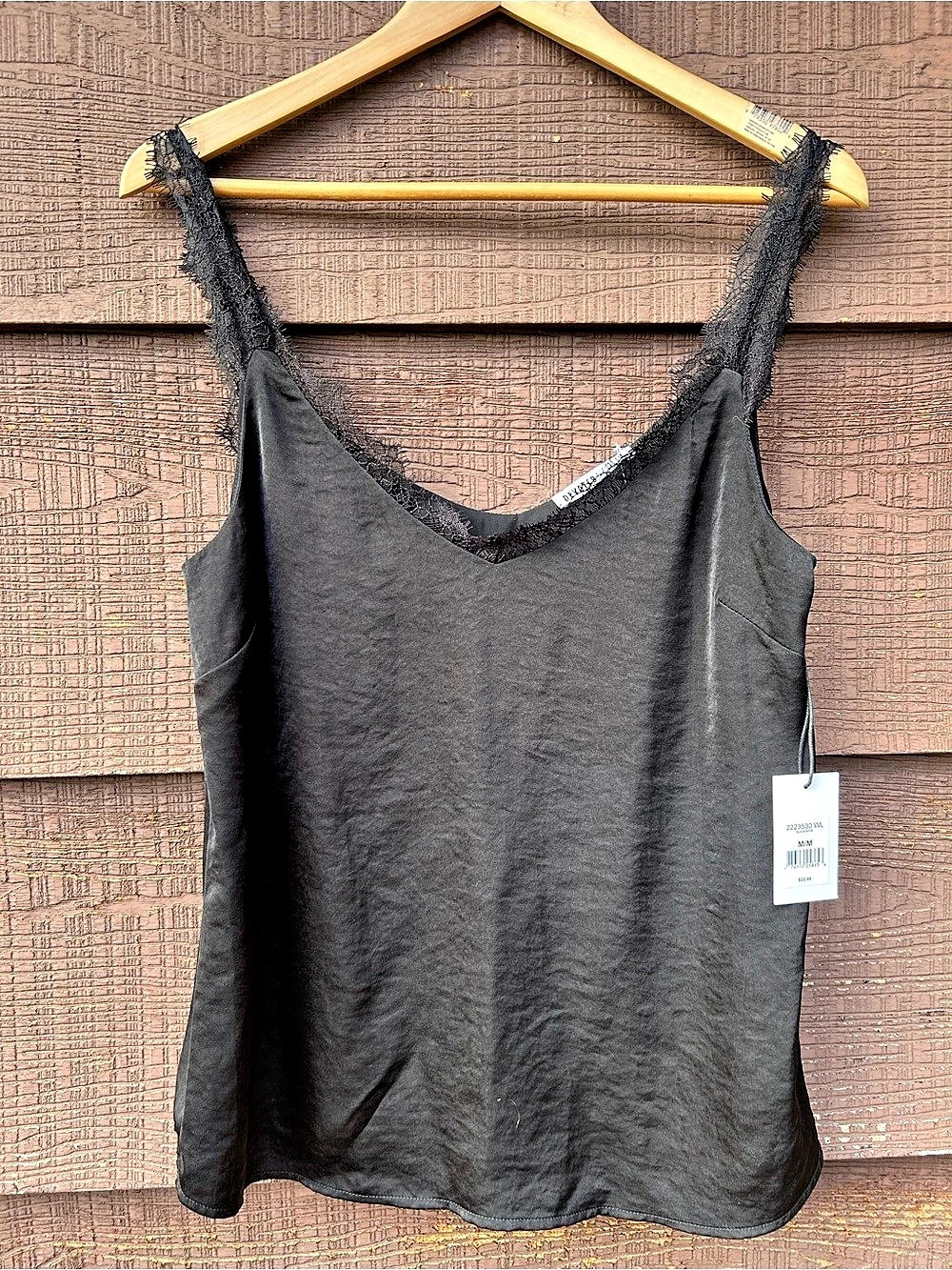 Devoted Black Tank Top Size Medium NWT